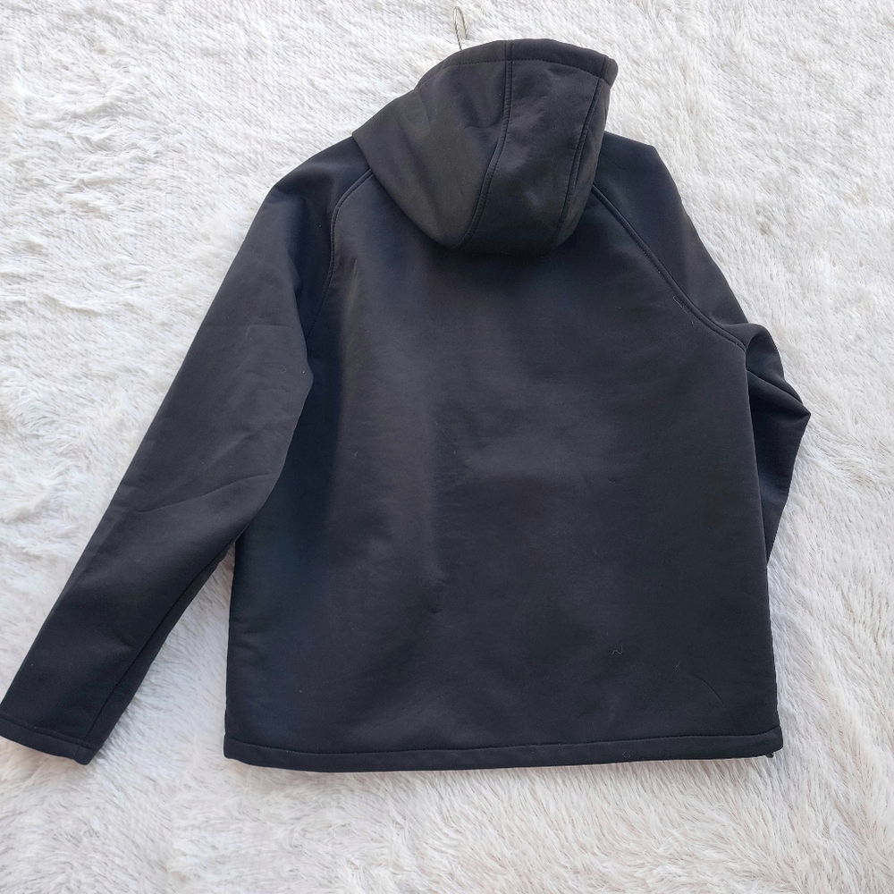 New Balance Mens Full Zip Hooded Black Jacket - Picture 7 of 7